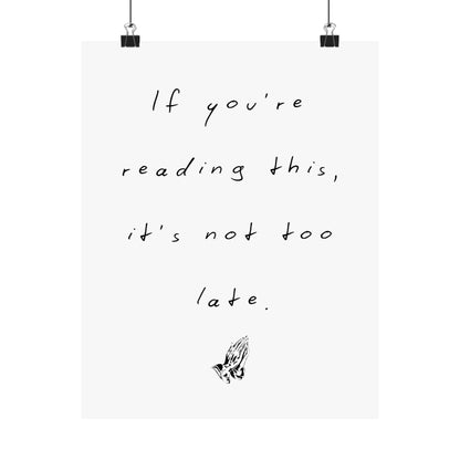 Inspirational Motivational Quote Poster Wall Art 