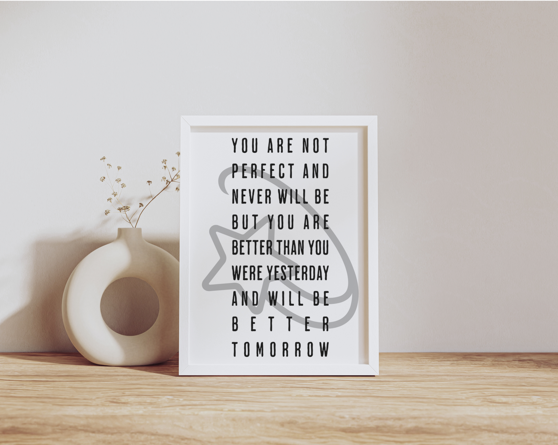 Inspirational Motivational Quote Poster Wall Art 