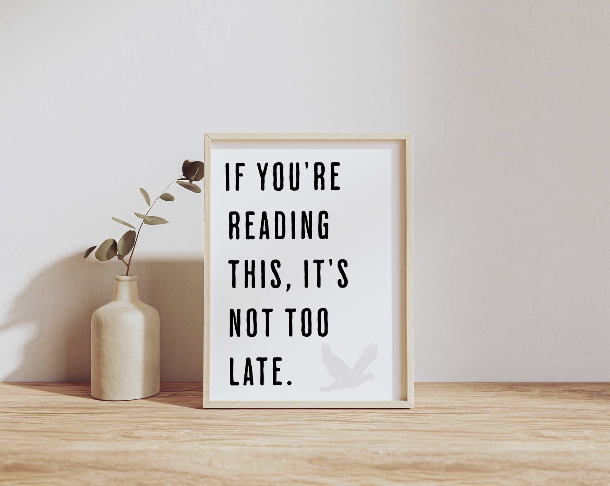 Inspirational Motivational Quote Poster Wall Art 